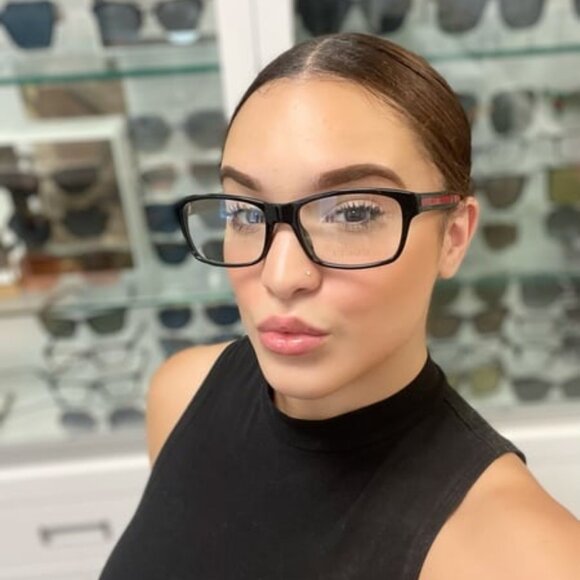 Gucci GG0006O 009 Rectangle Eyeglasses - Havana 55mm - Picture 3 of 10